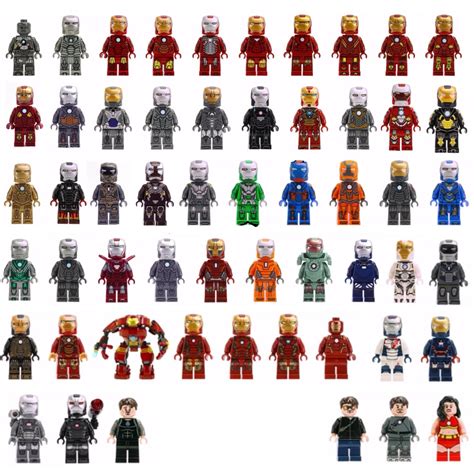 all iron man lego figures